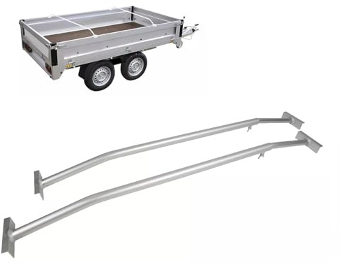 HEYOUTH 2X Arceaux de bâche de remorque,Arceau réglable de 140 à 230 cm en Aluminium,pour bâches de remorque Support de Housse Accessoire Sécurité Bâche Armature
