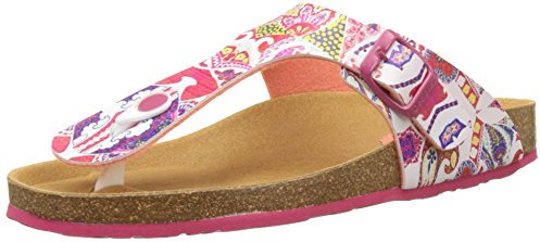 Desigual Bio3 Hearts, Sandalias con Tira a T Mujer, Blanco (White 1000), 41 EU