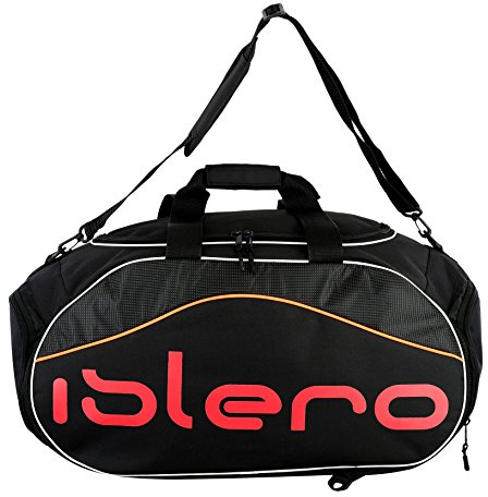 Islero Gym Sports kit Bag Backpack Duffle Football Fitness Training MMA Boxing Luggage Travel Bag (Red)