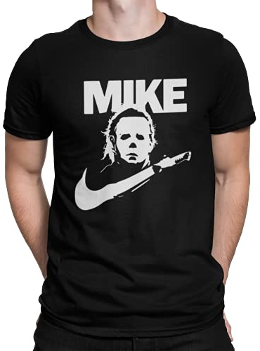 Print Guys Mike Horror Halloween Scary Unisex T-Shirt (XL) Black