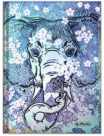 Herlitz Schülerkalender Legend Elefant 2019/20, A5, Tageskalendarium, 1 Stück