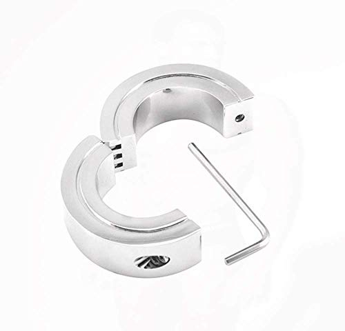 Jinqian Edelstahl Hodenstrecker Hodengewicht Ballstretcher Penis Hoden ring Ball Metall Stretcher Ring Hodensack Stretcher Hodenring Hodenstretcher (Größe: 50mm)