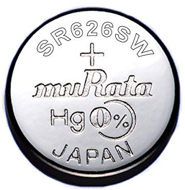 1 x Murata 377 SR66 AG4 SR626SW Silver Oxide 0% Mercury Watch Battery.