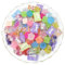 100pcs Cute Slime Charms Mixed Set Resin Flatback Making Supplies for DIY Craft Making and Ornament Scrapbooking Beads Assorted Candy Fruit Cake Ornament