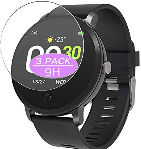Vaxson 3-Pack Tempered Glass Screen Protector, compatible with BingoFit x9 smartwatch Smart Watch, Film Protectors 9H Protective Guard