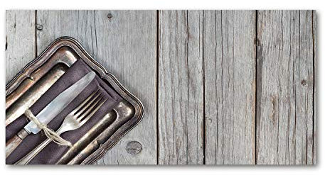 Tulup Splashback 55.12x27.56 inch / 140x70 cm Splash back Kitchen Panel Toughened Safe Glass Tempered Glass Panel Wall Protection Induction Cooker Kitchen - Beige - cutlery boards