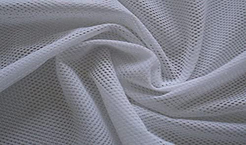 StoffBook WEIß KLASSISCHER LOCHFILET STOFF -WABE 2MM- NETZSTOFF STOFFE, B675