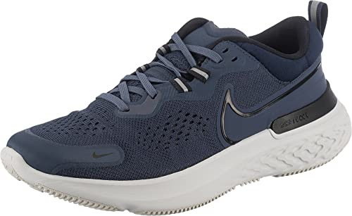 Nike Herren React Miler 2 Sneaker, Platinum Tint Dynamic Turq White, 44.5 EU