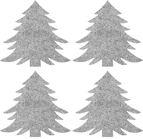 PRETYZOOM 4stücke Weihnachtliche Bestecktaschen Im Weihnachtsbaum-Design Teiliges Praktische Tischdeko Für Gabeln Und Messer Für Festliche Anlässe Und Weihnachtsessen Leicht Und Tragbar