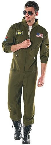Morph Disfraz Traje de Vuelo, Piloto Aviador, Disfraz Fuerza Aérea para Halloween, S