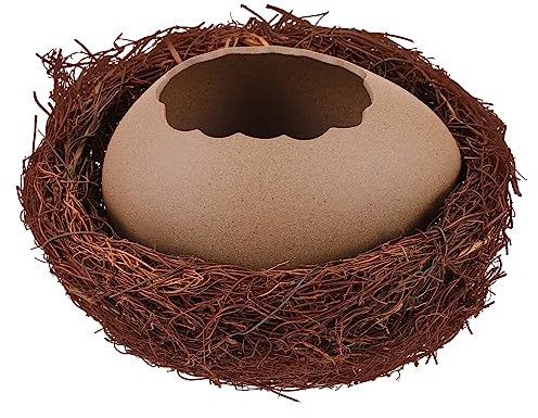 Yardwe 1satz Kerntyp Realistische Eierform Vase Aus Robuste Hydroponik Blumentöpfe Für Kleine Pflanzen Einzigartige Tischdeko Für Stilvolle Inneneinrichtung Für Sukkulenten