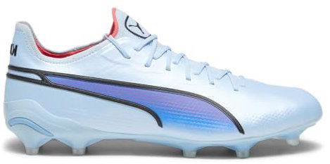 Puma Mens King Ultimate Firm Ground/Ag Soccer Cleats Cleated, Firm Ground, Turf - Blue - Size 9.5 M