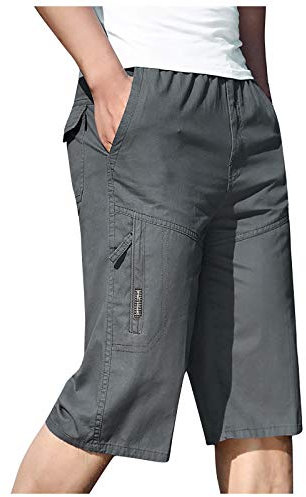 Generisch Trainingsanzug Herren, Jogginghose Sweathose Lange Sport Herren Jogger Trainingshose Relaxing Mit Taschen Breit Kurzgröße Baumwolle Schwarz L Streifen Jogenhosen Pants (XL, Dunkelgrau)