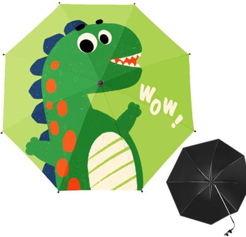 Paraguas UV para cochecito, Paraguas para cochecito | Sombrilla para cochecito UPF 50+ con abrazadera - Giratorio de 360 grados con mango de paraguas, resistente al agua para bicicleta