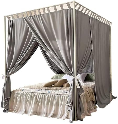 SFQEVHRZ Zanzariera， Zanzariera a baldacchino per Il Letto， Copriletto, Zanzariera, Baldacchino, Zanzariera for Letto Singolo e Matrimoniale, Oscurante e Tenda Letto(Size:1.8x2x2.1m)