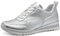 MARCO TOZZI Damen Sneaker flach mit Schnürsenkeln Vegan, Silber (Silver), 40 EU