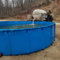 Frame Pool Schwimmbecken Pools 100 120 200 250 300 400 cm Durchmesser Oberirdisches Schwimmbecken/Aufgeständerter Fischteich, Outdoor Hinterhof Garten Deck Patio Frame Pool - 0,6 0,8 1 1,2 M Deep Wa