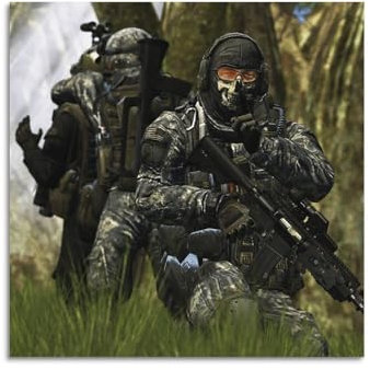 YIHAIKAI Poster mit Schießspiel, Call of Duty Black Ops III, Combatants, dekoratives Gemälde, Leinwand, Wandposter und Kunstdruck, moderne Familienschlafzimmer-Dekoration, Poster, 30 x 30 cm