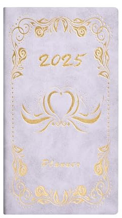 Alociaga 2025 Taschen-Wochenplaner/Monatsplaner/Kalender, bunter Planer 5,143,5–17 x 9,4 cm – 12 Monate (Januar 2025 – Dezember 2025), akademischer Jahreskalender, Taschenformat