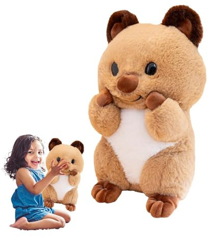 Dfstvup Quokka Stofftier,Quokka Plüschkissen,Raumdekoration gefüllte Quokka-Puppe - Bequemes Touch-Tierkissen für Mädchen, Kinder