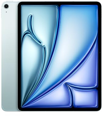 Apple iPad Air 13-inch with M3 chip Built for Apple Intelligence, Liquid Retina Display, 1TB, 12MP Front/Back Camera, Wi-Fi 6E + 5G Cellular, Touch ID, All-Day Battery Life — Blue