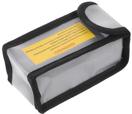 Alipis Explosion Lithium Battery Bag Portable Battery Safe Storage for Travel Fire Protection
