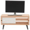LIOOBO 1 Juego Mini Televisor de Juguete Miniatura con Mueble de TV Televisor Negro Mueble para y Decorar Habitaciones Infantiles Accesorios de Casa de Muñecas