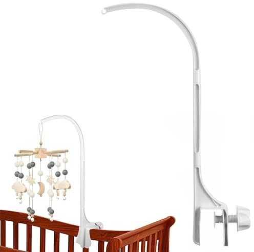 SHYSBV Baby Mobile Halterung, für Babybett & Wickeltisch, 360°Drehbar Baby Mobile Aufhänger für Mobile, Spielzeug & Handyhalter, Babyphone-Zubehör (ohne Spielzeug und ohne Spieluhrmodul)