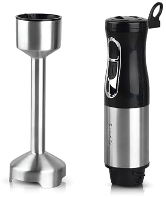 SYFUNLV Hand Blender,Stick Blender Electric with Stainless Steel Blade,700w Scratch Resistant Immersion Blender,2 Speeds,Detachable Blending Leg for Easy Cleaning,for Making Baby Food (Style 2)