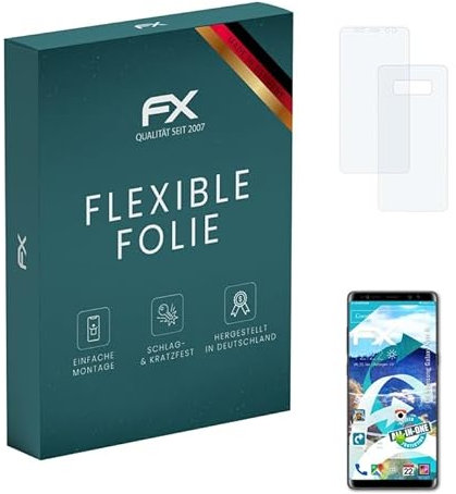 atFoliX Schutzfolie kompatibel mit Samsung Galaxy Note 8 Folie, ultraklare und flexible FX Displayschutzfolie (3er Set)