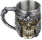 Mug Creative Coupe du Crâne 3D Tasse de Café en Résine Boire Tasse de Thé Chope Mug pour Maison/Bureau/Partie/Halloween Tasse à Café en Acier Inoxydable Résine de voyage Thé Vin Chopes à Bière