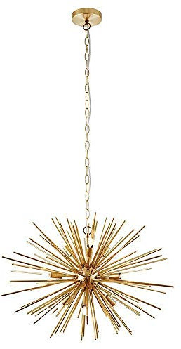 Endon 70575 Orta 9 Light Ceiling Pendant Light In Brushed Gold Effect