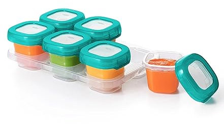 OXO Tot Baby Blocks - Recipiente para congelador (57 ml), color azul