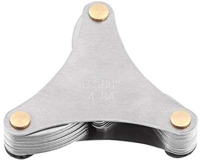51/52 Stücke Edelstahl Schraube Pitch 60 und 55 Grad Gewinde Plug Gage Messwerkzeug Metrisch + Imperial (52 stück)(US (51 pcs))