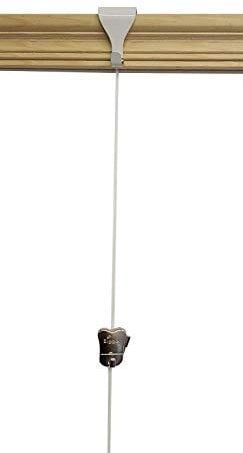 STAS Zipper Hook + White Moulding Hooks + Perlon (Nylon Clear Cable) Traditional Victorian Wooden Dado Rail Picture Hanging Clear Cable kit (2 Meter Kit)