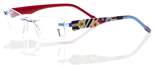 Switch It Brille - 2253, Blau-Gelb-Schwarz-Hellblau, Vollrand, 53-18-135