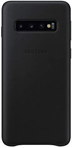 SAMSUNG Funda Piel para Galaxy S10 Plus Color Negro Modelo EF-VG975LB