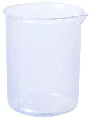 Othmro 1pc Plastic Measuring Jugs, 300ml Measuring Cup Transparent Graduated Beaker for Baking Cooking Lab Measure Tool