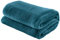 Erwin Müller Teddy-Fleece-Wohndecke Salerno, Fleece-Decke, Kuscheldecke Petrol Größe 130x170 cm - flauschig weich, pflegeleicht