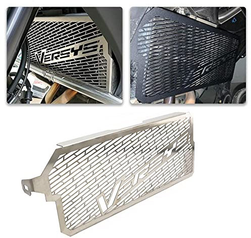 Motorbike Parts for Kawasaki KLE650 VERSYS 650 Versys650 2015 2016 2017 2018 2019 2020 2021 2022 2023 Radiator Guard Protective Cover Grill Protector (Silver)