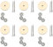 Milisten 20 Set 30MM Puppe Joint Gelenke Und Faserplatten Discs Holz Puppen Zubehör für Weiche Spielzeug Handwerk