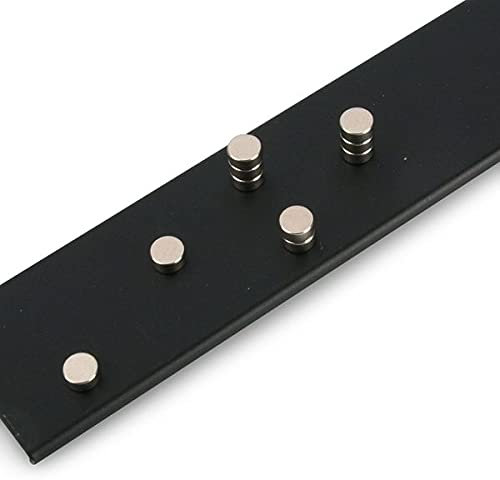 magnets4you - Magnetleiste aus Stahlblech zum Anschrauben | 800x35mm | Schwarz | inkl. Schrauben & 10 starker Magnete | Haftgrund für alle Magnete