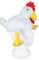 Alsino Tiermütze Lustige Partyhüte Plüsch Hut für Erwachsene Schwein Kuh Stier Elefant Huhn Flamingo Hahn Wolf Pferd, Model wählen :Huhn