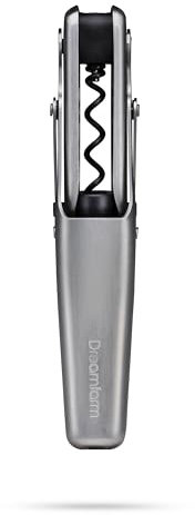 Dreamfarm Winopen Automatic Pocket Wine Corkscrew, Space-Saving Wine Opener with Foil Cutter - Stainless Steel