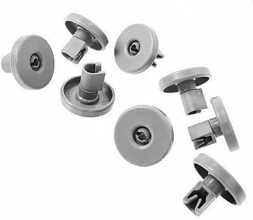 Aspares Dishwasher Lower Basket Wheels for Aeg F84485, F84470, F85480 40 mm (Set of 8 Pieces)