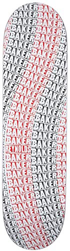 Wavy Andrew Reynolds Skateboard, 8,25 x 31,875, Schwarz/Rot