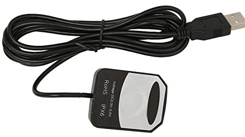 Annadue USB GPS Modul, Dongle Navigationsmodul, GPS USB Motorplatine Extern, GPS Antennenfernhalterung, USB GPS Empfänger für Raspberry Pi, für Earth, für Windows, für Linux.