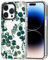 MOSNOVO Case for iPhone 14 Pro, [Buffertech 6.6ft Military-Grade Drop Protection] [Anti Peel Off Tech] Clear TPU Bumper Phone Case Cover Design - Eucalyptus