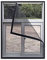 Fliegengitter Fenster 90x130cm(35.4x51.1in) Insektenschutz Moskitonetz, gute Klebeeigenschaften, einfach zu montieren, verhindert das Eindringen von Insekten und Moskitos in den Raum Schwarz