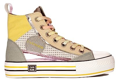 CAFèNOIR C1DM9501 MITTLERE Patchwork-Sneakers AUS Stoff